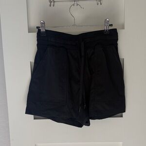 Black DANCE STUDIO LULULEMON SHORTS